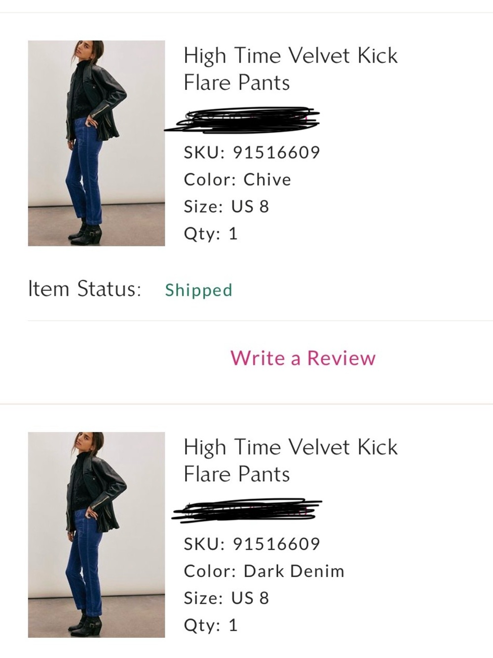 High Time Velvet Kick Flare Pants - Olive
